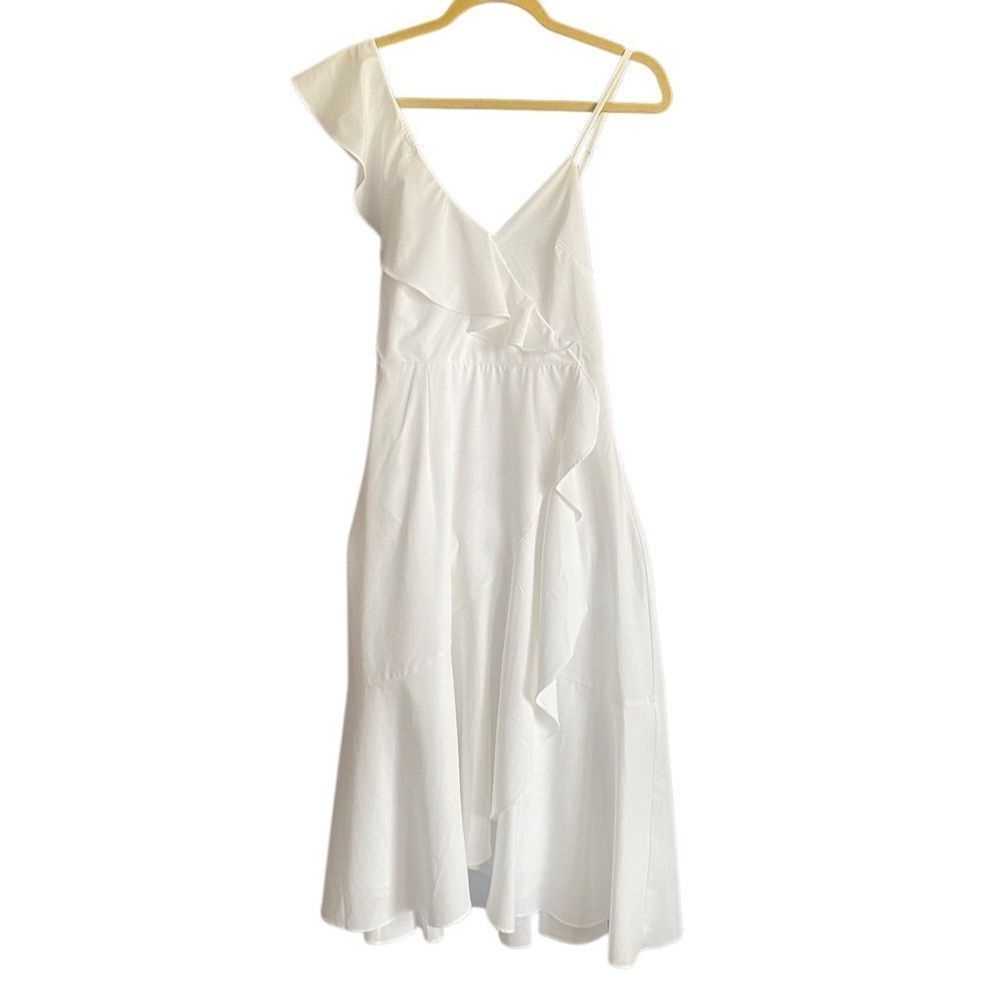 Area Stars White Ruffle Midi Dress. Size Small. - Picture 2 of 10